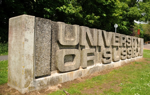 University of Sussex sign